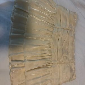 Forever 21 skirt gold shimmer
